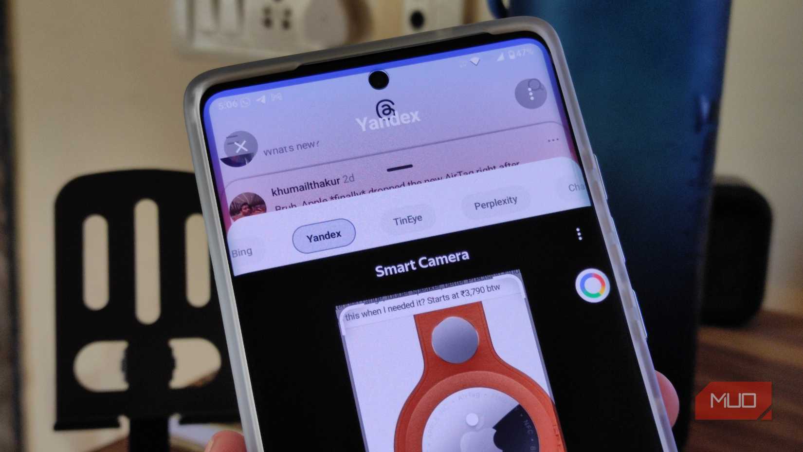 Select search engine in CircleToSearch App.