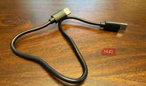 A short USB-C cable.