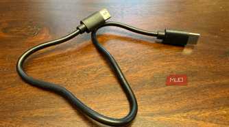 A short USB-C cable.