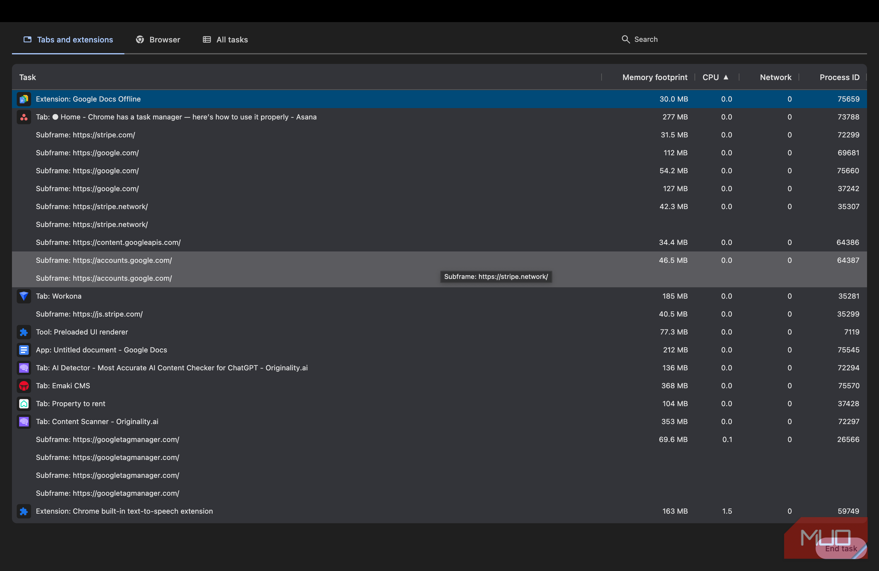 Chrome has a task manager — here’s how to use it properly