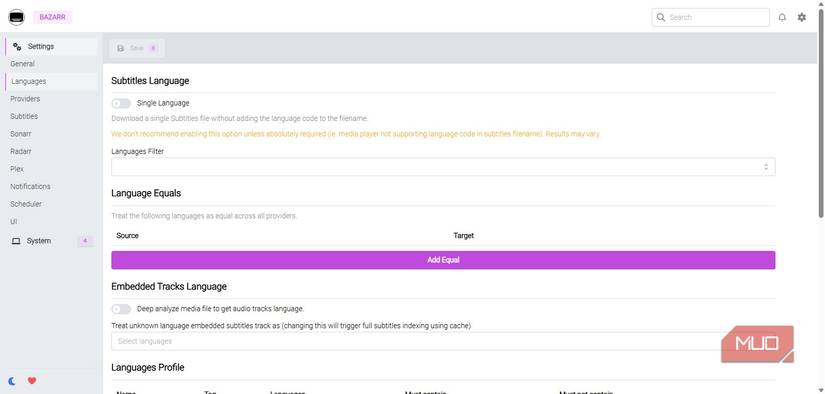 বাজারে সাবটাইটেল ভাষা