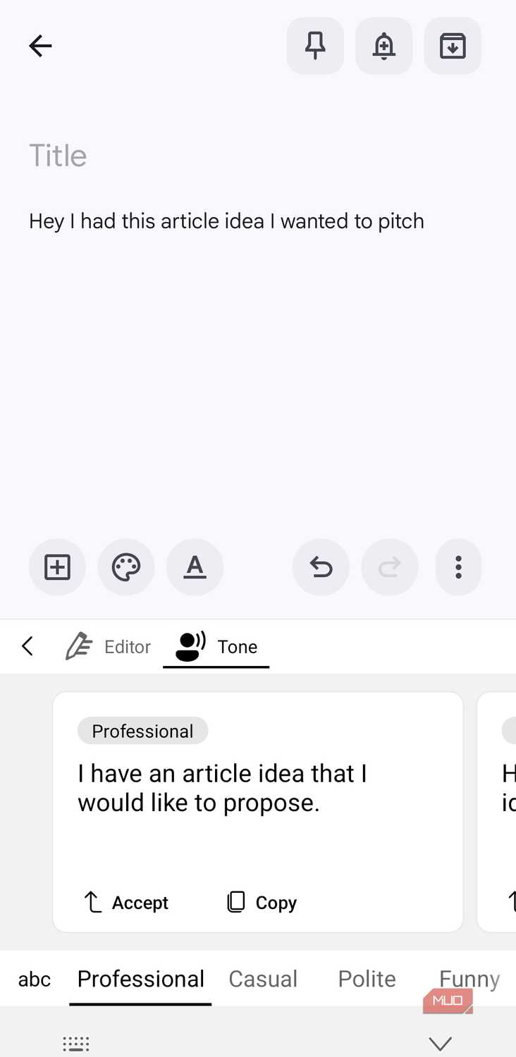 SwiftKey Copilot mode on Android