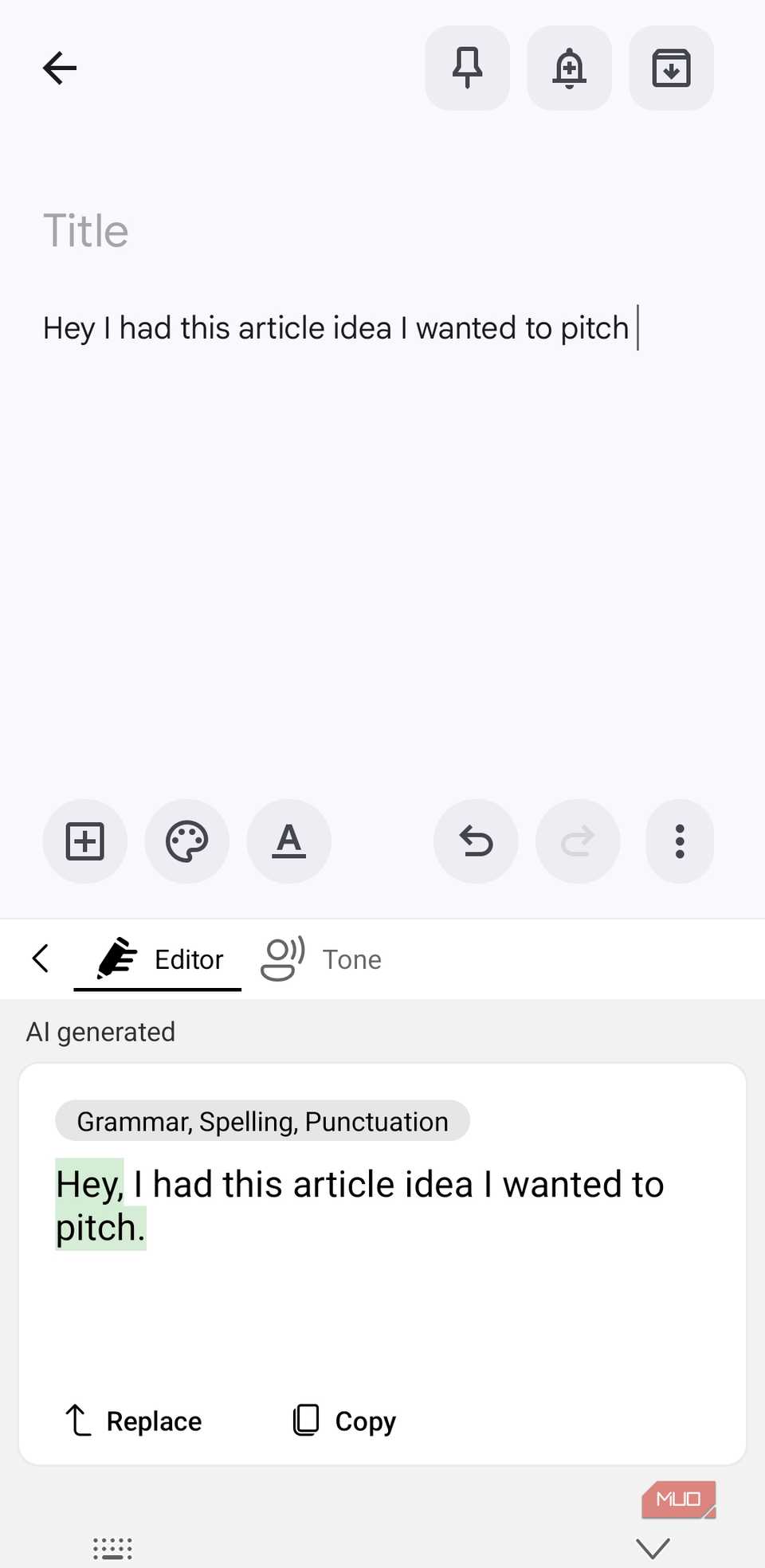 SwiftKey Copilot writing on Android