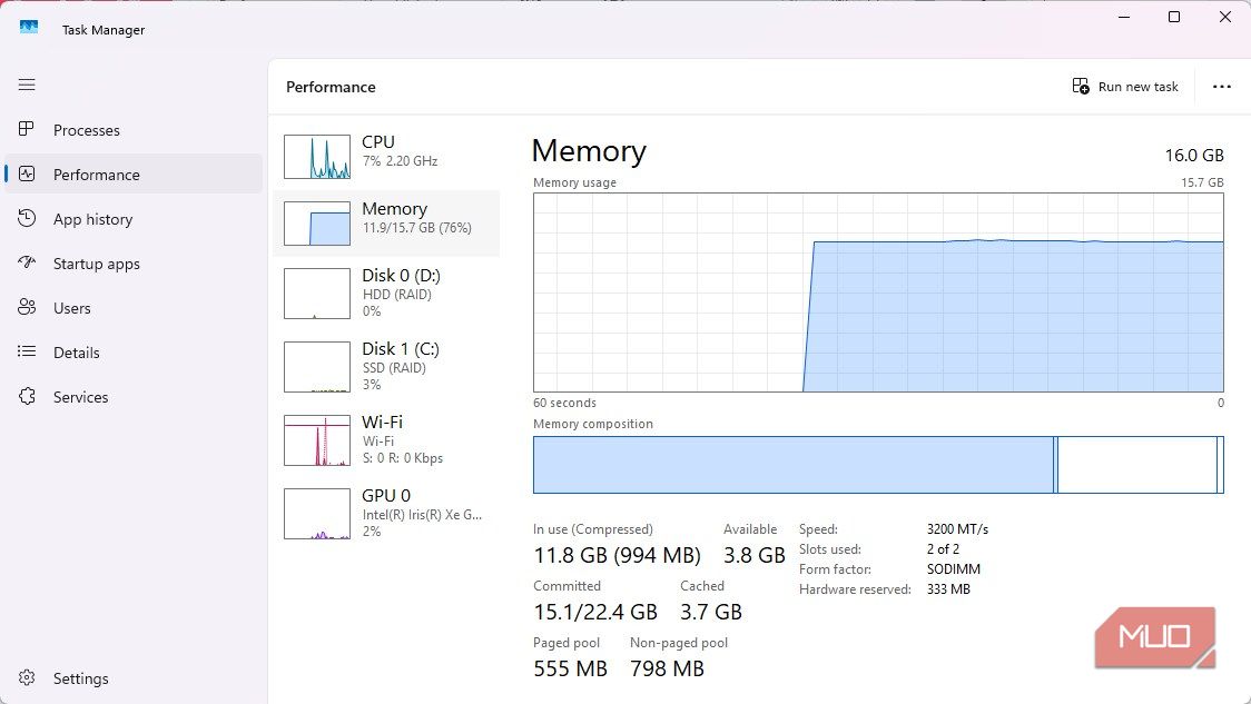 I finally fixed my RAM spikes by disabling this useless Windows 11 service