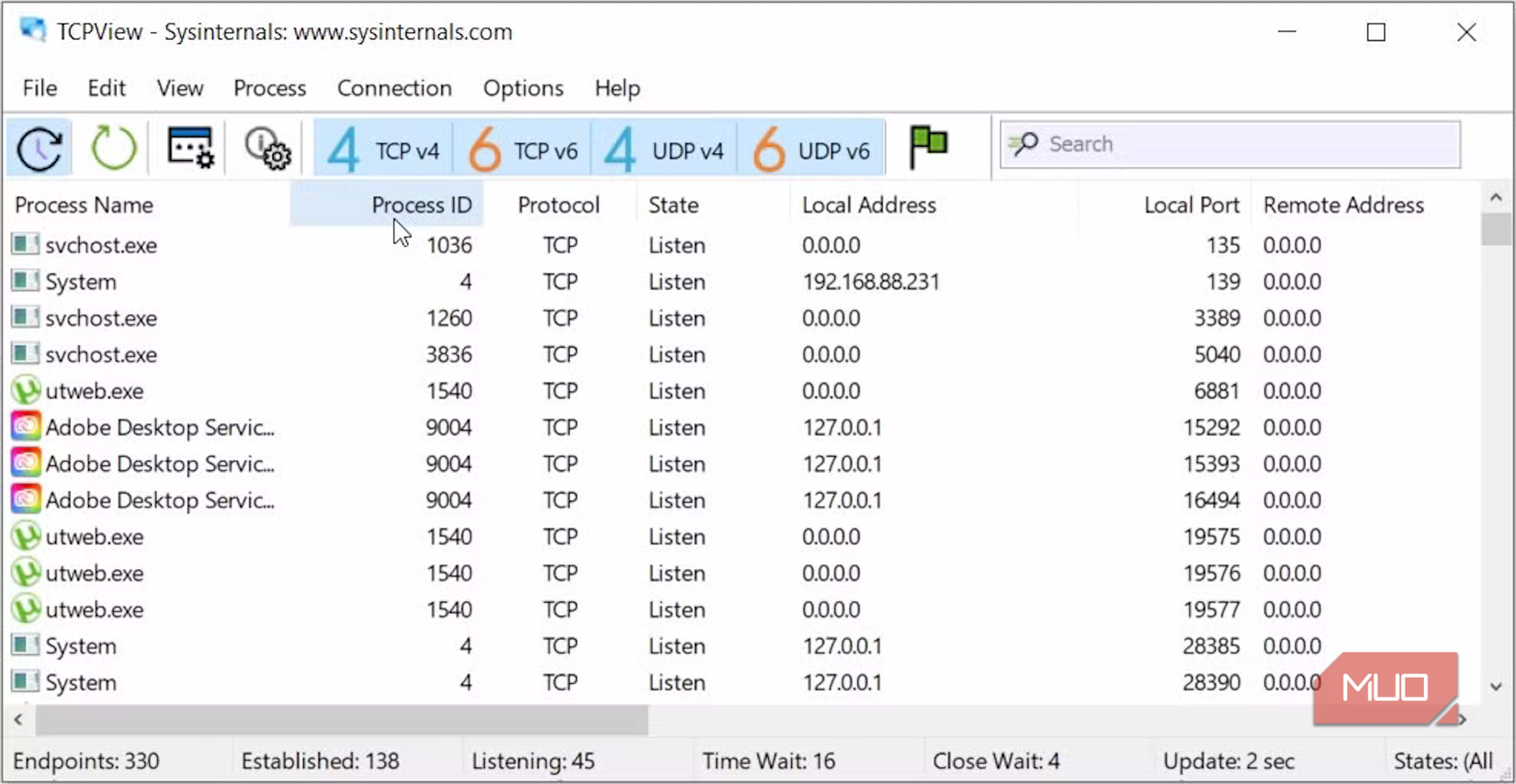 Tcpview Process Explorer 5 Windows Sysinternals tools I use to catch suspicious behavior