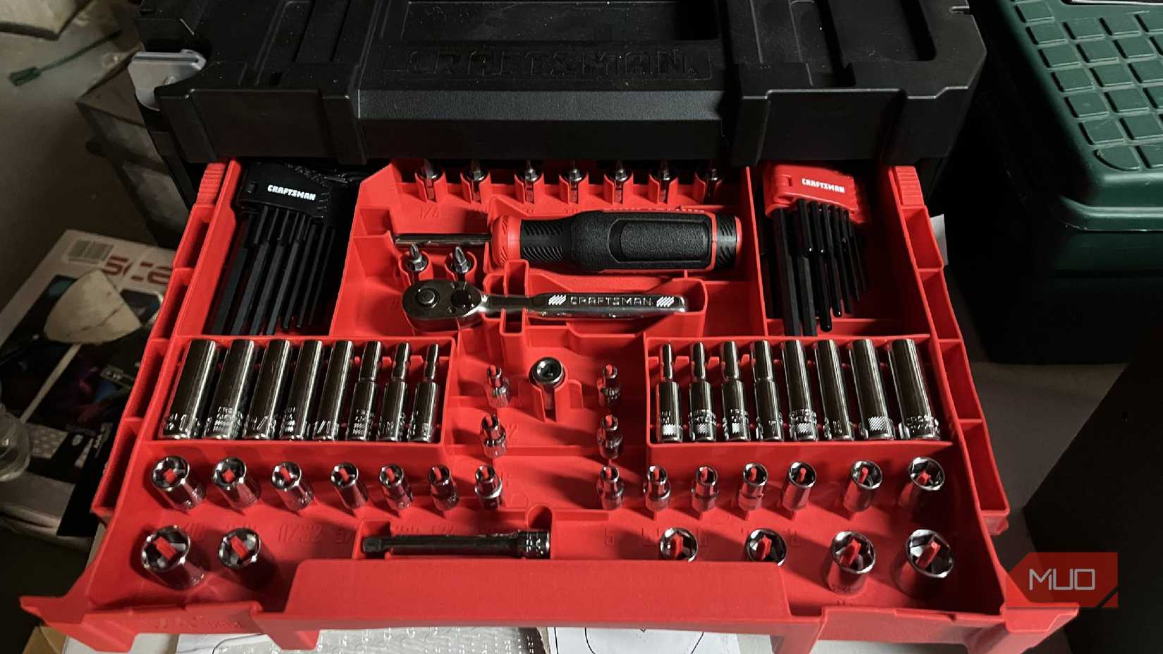 A Craftsman Versastack mechanics tool set