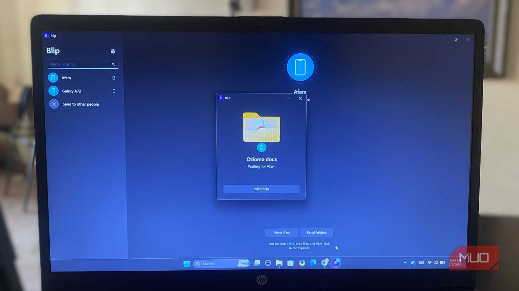 Transferring large files with Blip