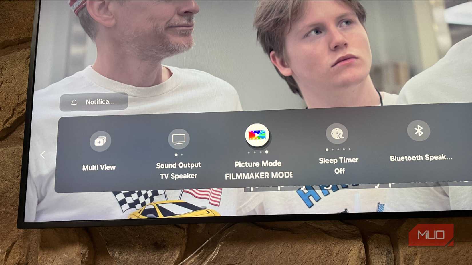 Filmmaker mode on a Samsung Frame TV