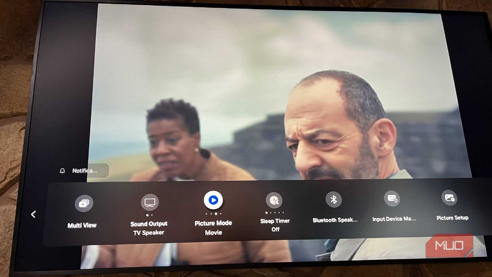Movie mode on a Samsung Frame TV