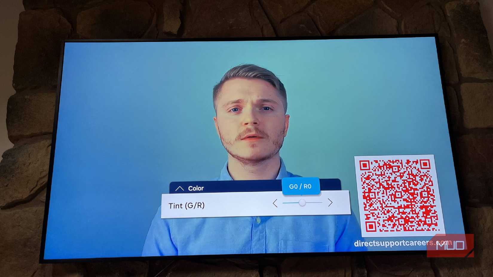 Tint settings on a Samsung Frame TV