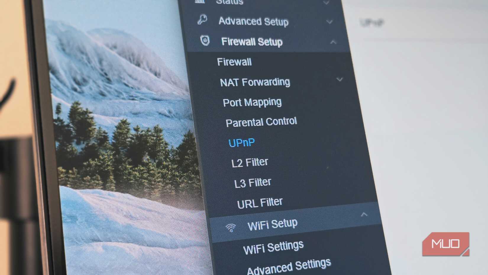 زبانه UPnP باز در پنل ادمین روتر Airtel