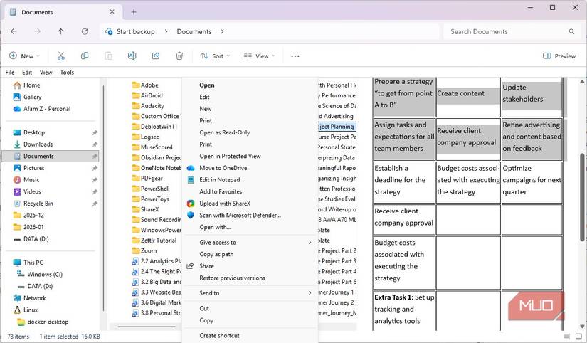 Using Copy as path in Windows