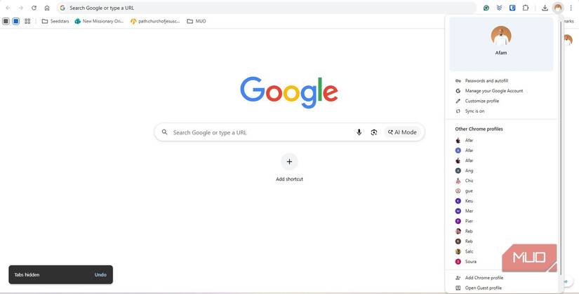 Usar múltiples perfiles de Chrome