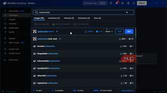 Vaultwarden image in Docker Desktop