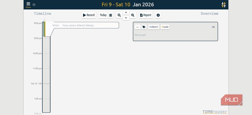 Ver intervalos de tiempo en TimeTagger