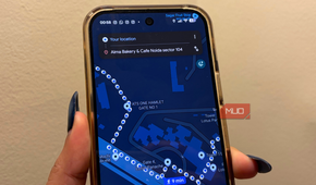 Walking directions on the Google Maps app on Android