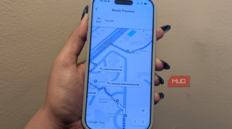 Walking directions on the Google Maps app