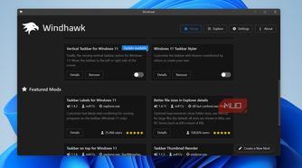 Windhawk tool on Windows 11