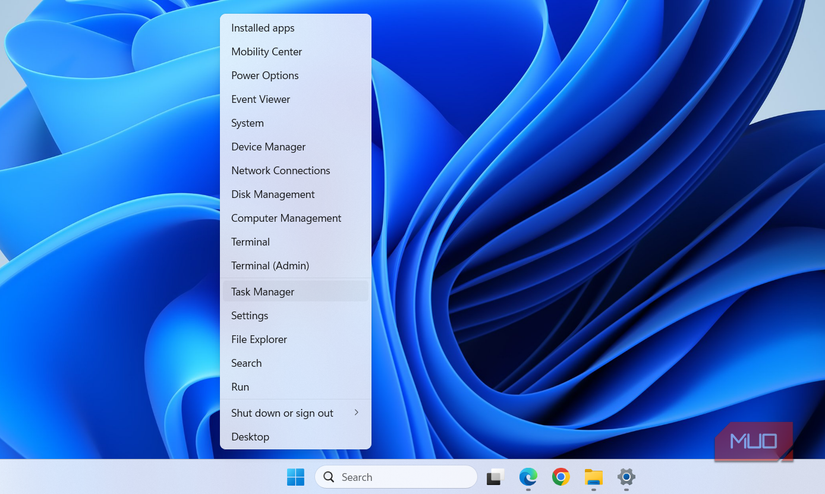 Windows Power User menu