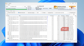 WizTree file view on PC