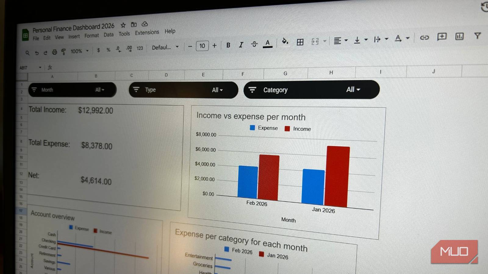 I built a personal finance dashboard in Google Sheets that beats any app