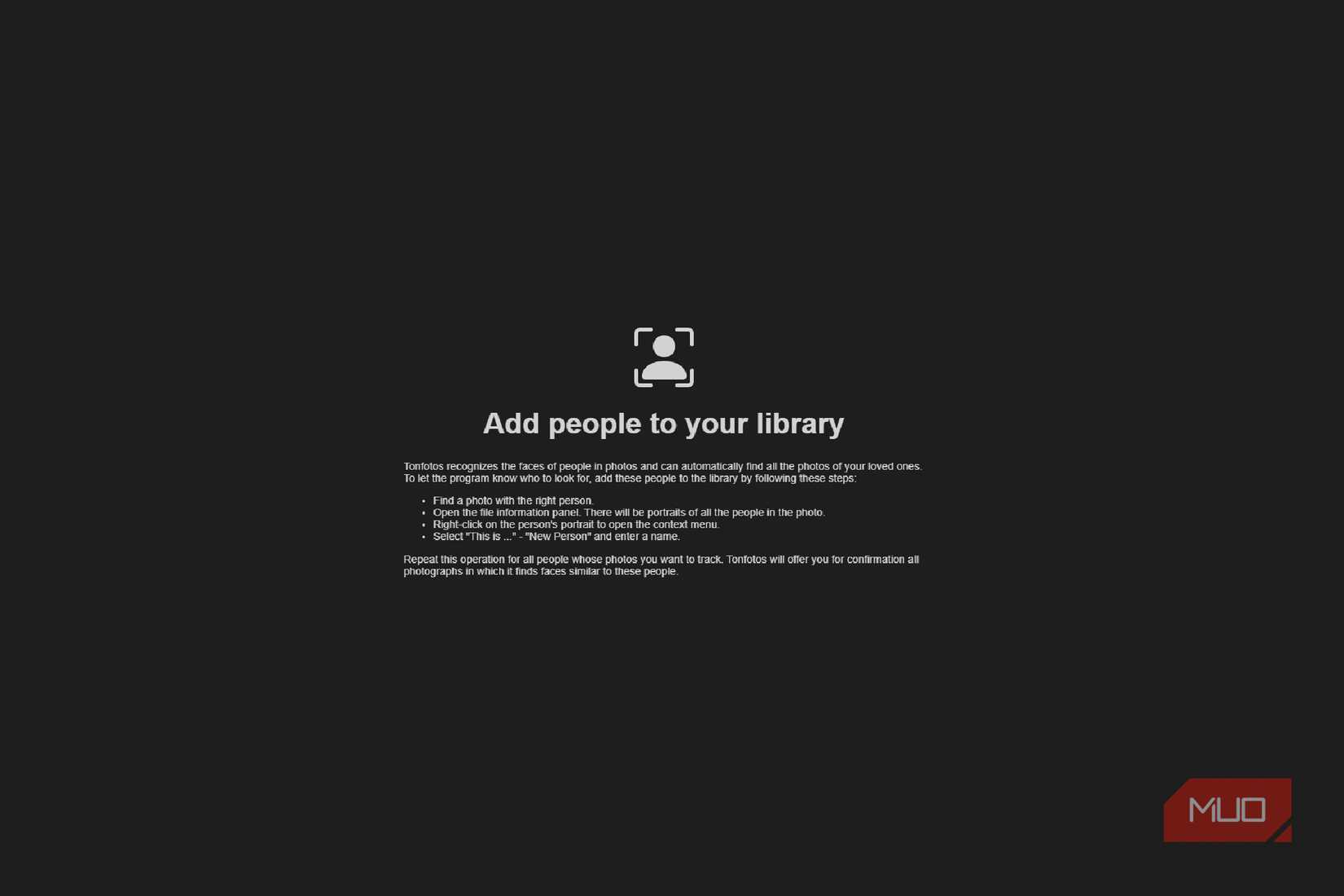 Add People to Library Tonfotos