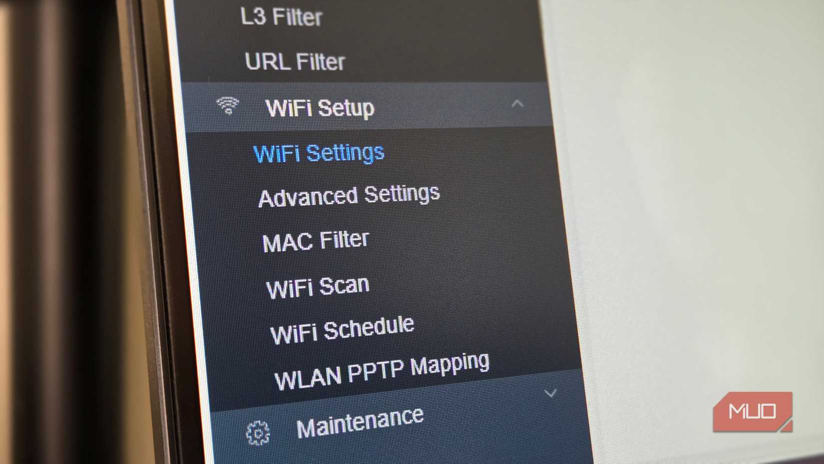 Airtel router WiFi settings menu