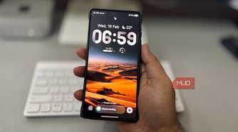 Android lock screen with always-on display active