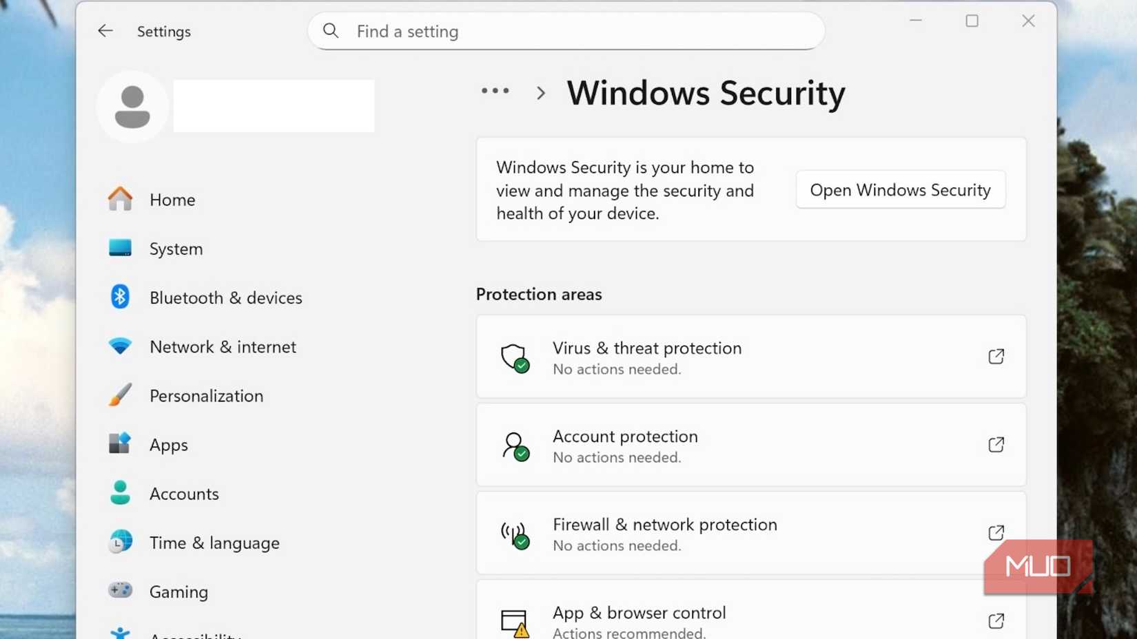 উইন্ডোজ নিরাপত্তা