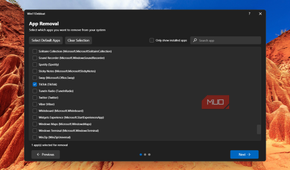 App removal in Win11Debloat showing TikTok selected.-1