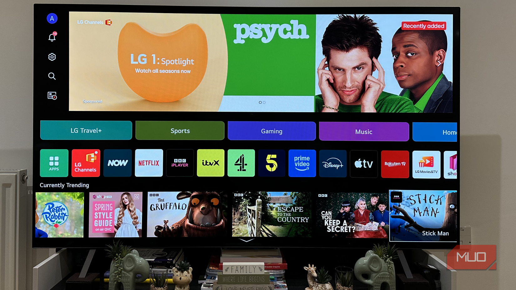Apps on a smart TV