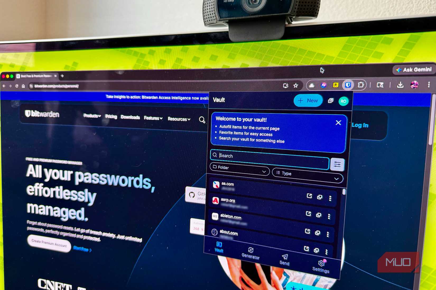 Хранилище Битвардена на мониторе