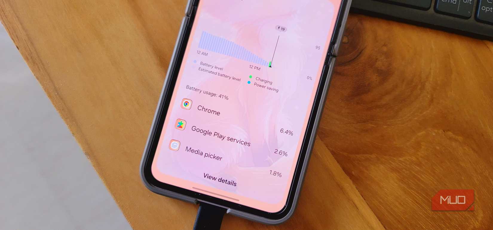 Bttery usage information on Galaxy Z Flip 6