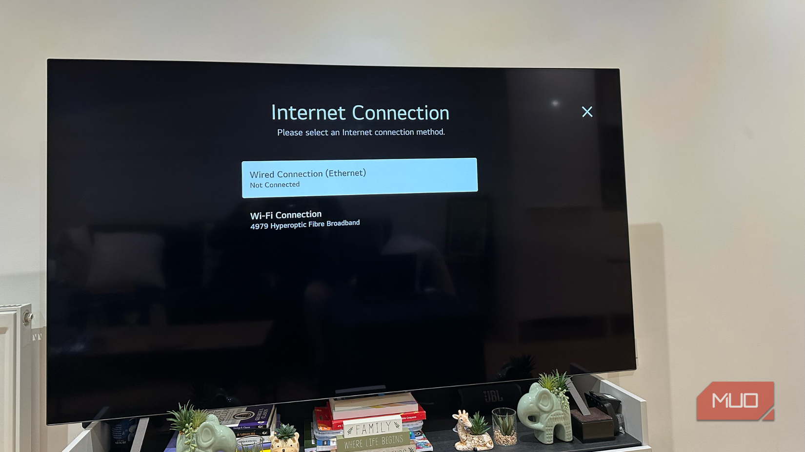 Check Internet Connection on TV
