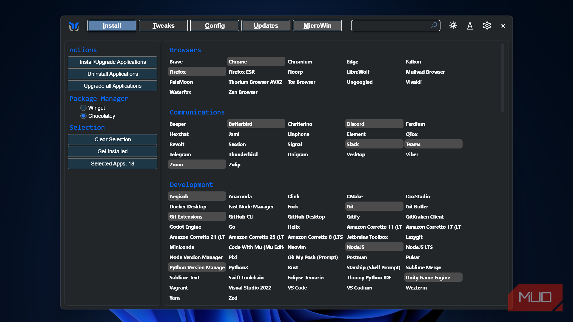 I run this one PowerShell script on every Windows install, and it ...