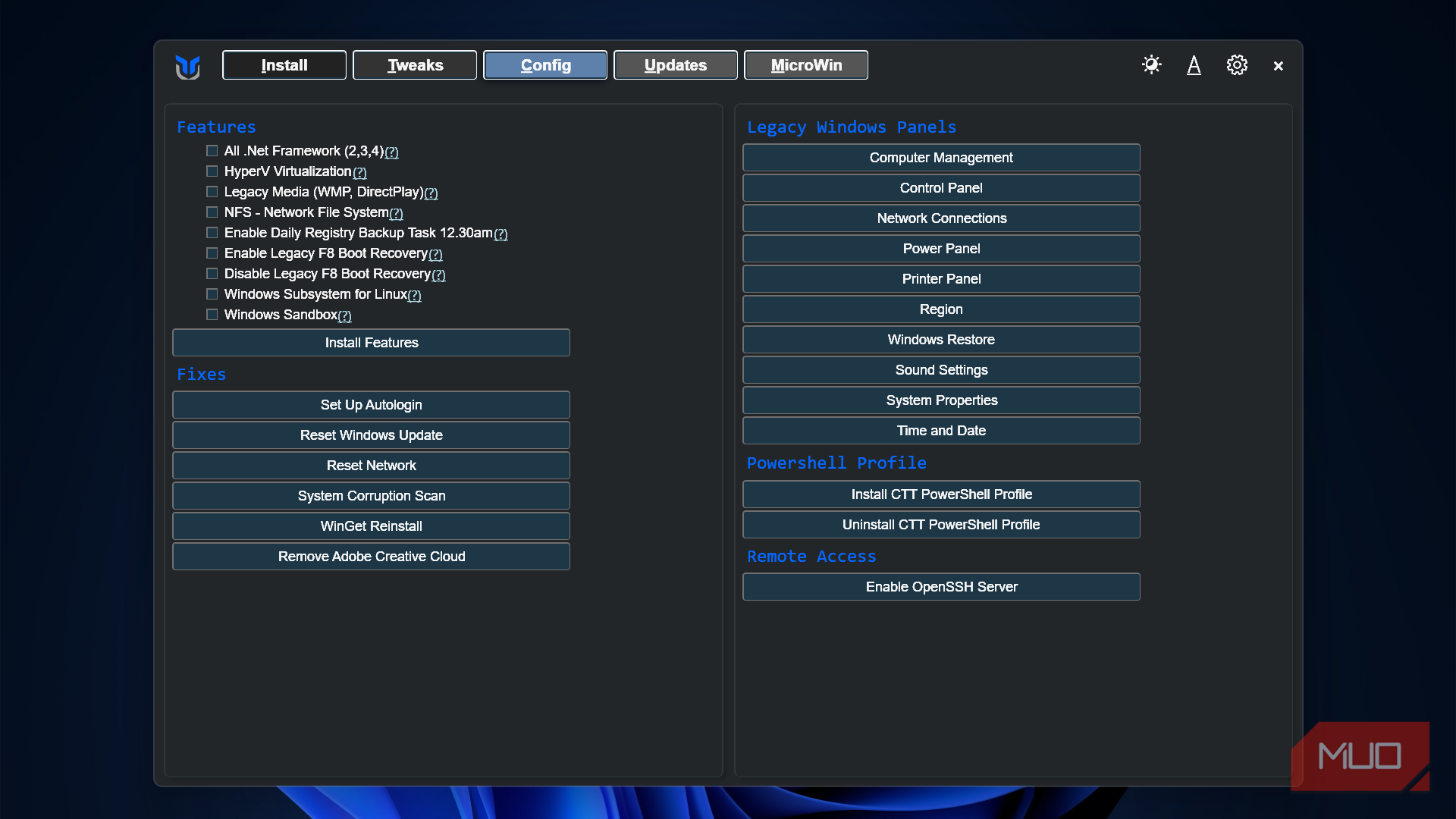 Powershell Gui Window I run this one PowerShell script on every Windows install, and it ...