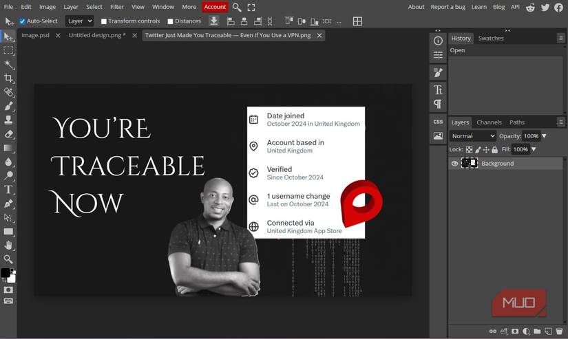 Photopea দিয়ে থাম্বনেইল তৈরি করা