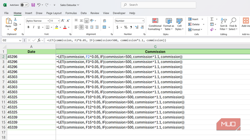 Ctrl প্লাস গ্রেভ অ্যাকসেন্ট কী টিপে সমস্ত ব্যবহৃত এক্সেল সূত্র একসাথে দেখানো হয়।