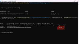 Current Microsoft certificate on PC