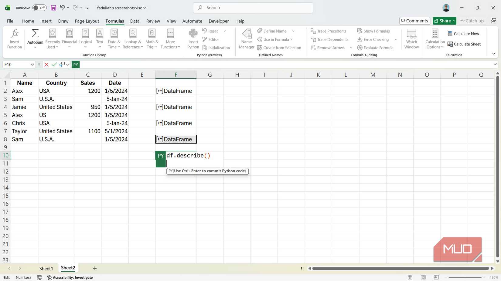 You don't need to be a coder to use Python in Excel for data cleaning