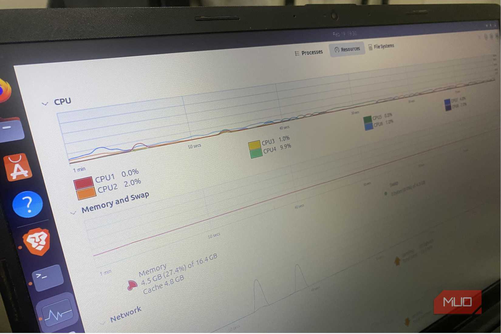 Diagnosing from Linux monitoring app