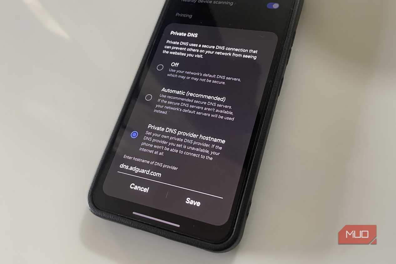 DNS setting on Android phone
