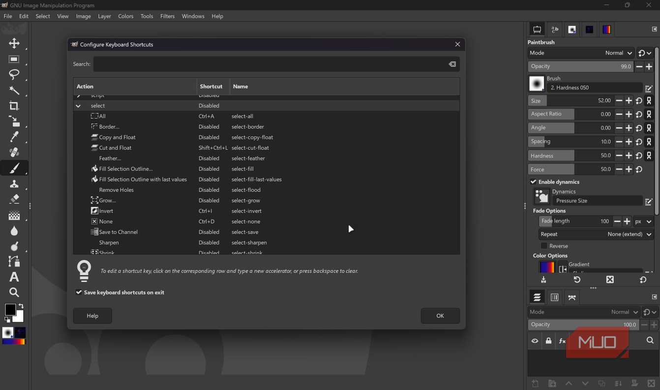 Инструменты GIMP Панель инструментов GIMP на экране