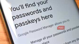 google password manager smartphone screen