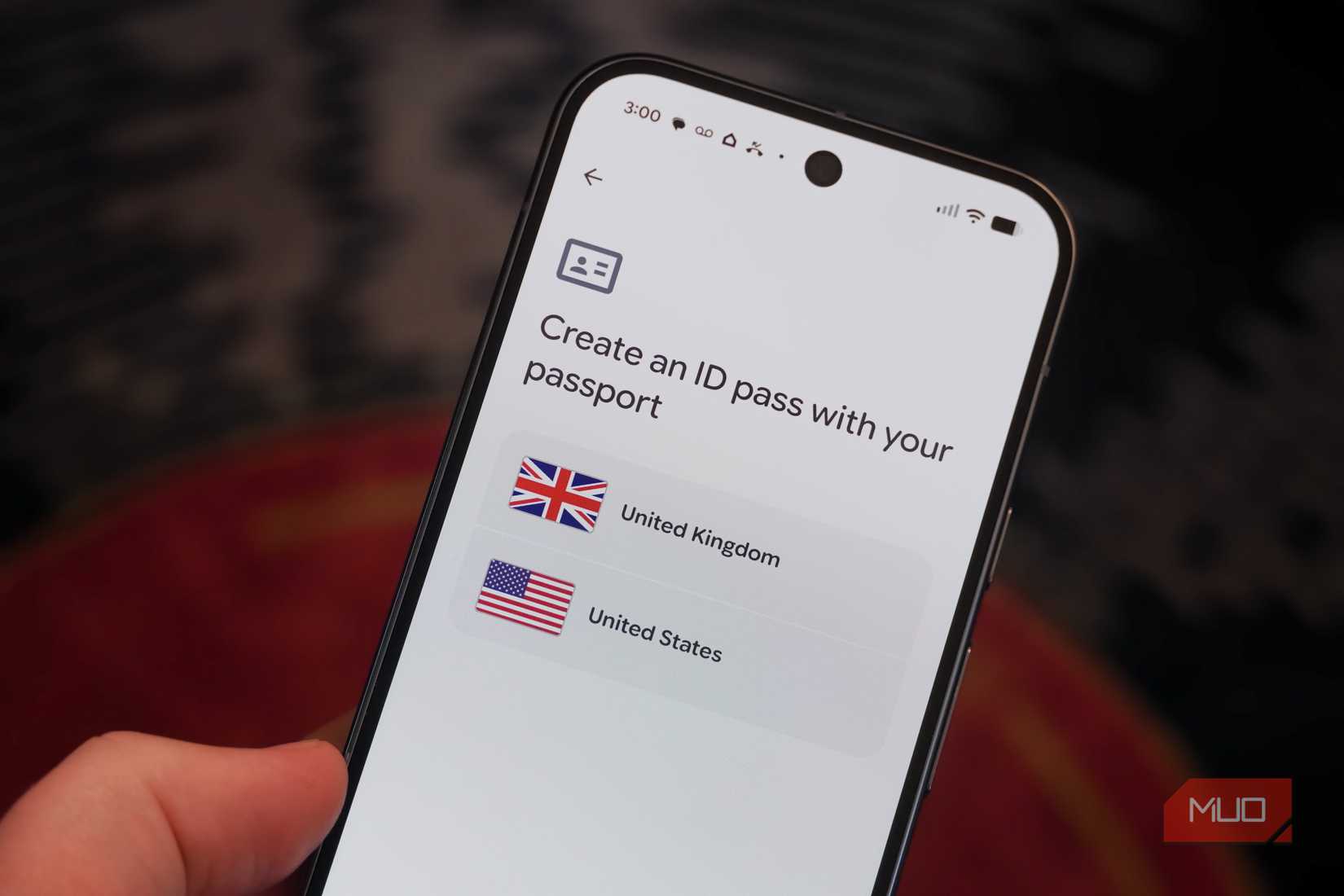 Creating an ID pass in the Google Wallet app with a passport.