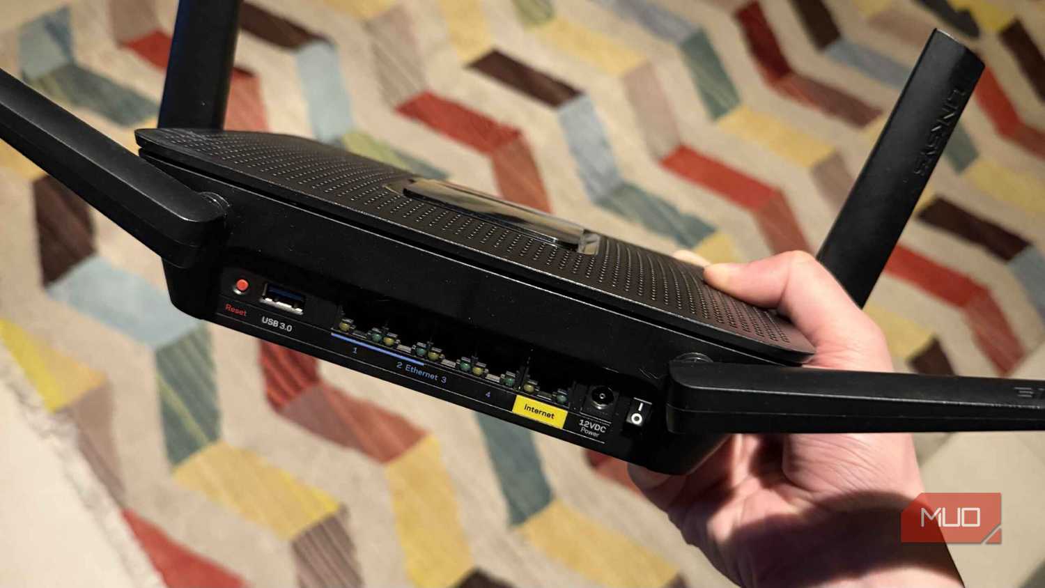 Linksys Router Backside Everyone needs to buy this cheap used router for their home network