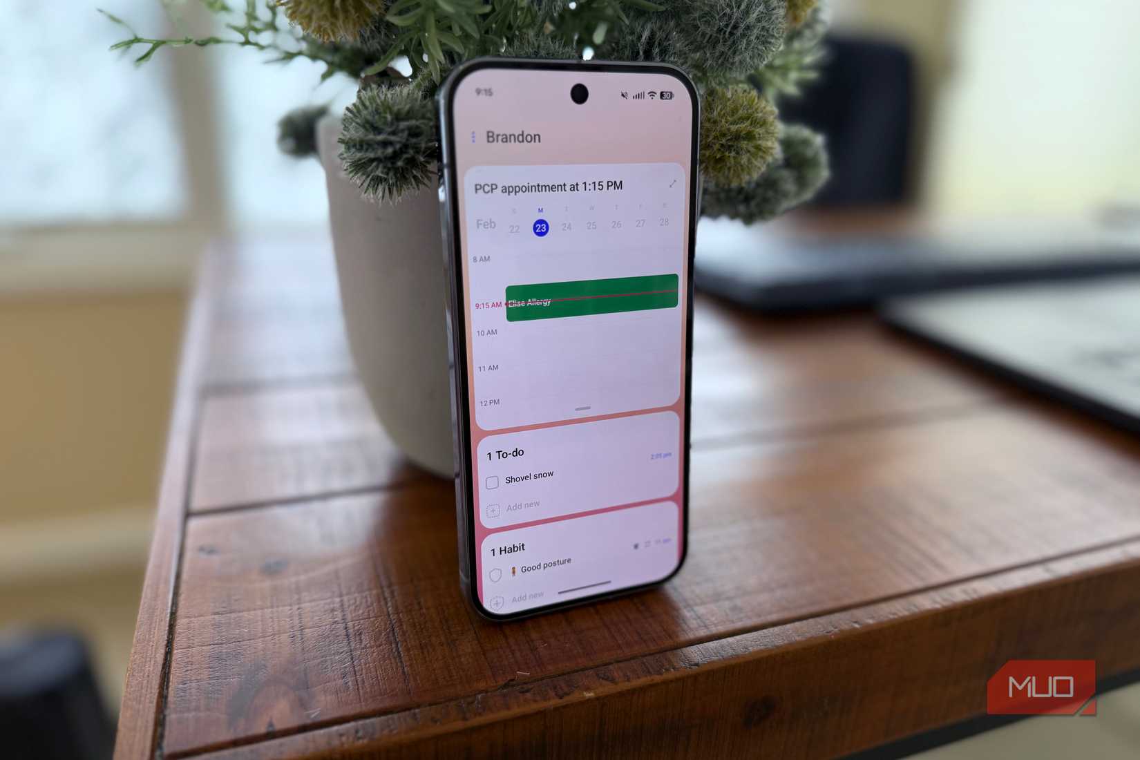 Hero Android app main screen