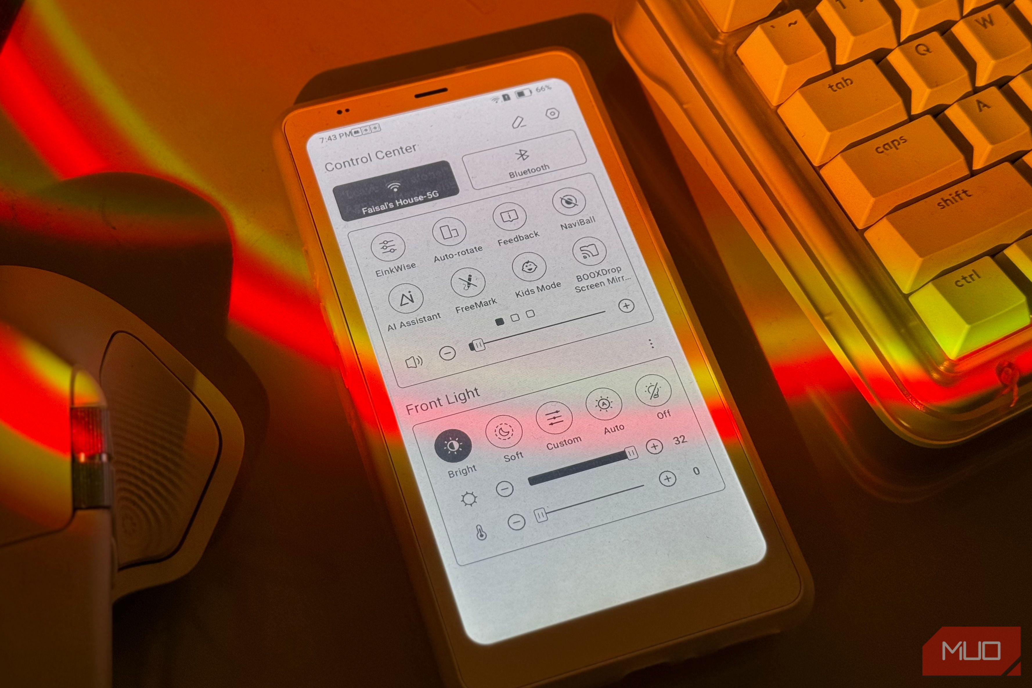 Boox Palma 2 Pro control center