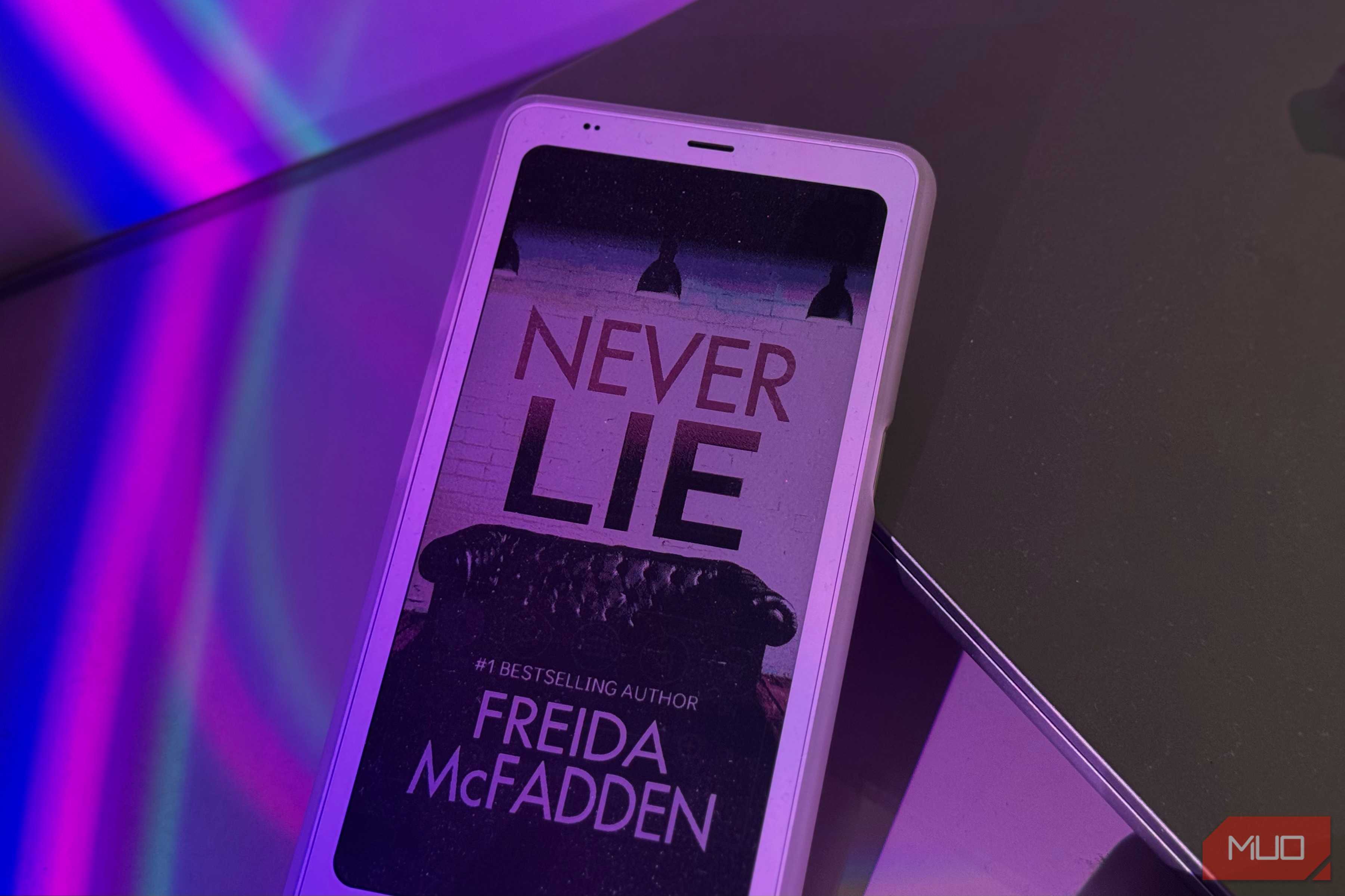 Never Lie book on Boox Palma 2 Pro