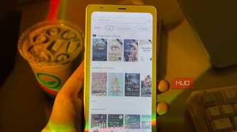 Kindle library displayed in Boox Palma 2 Pro